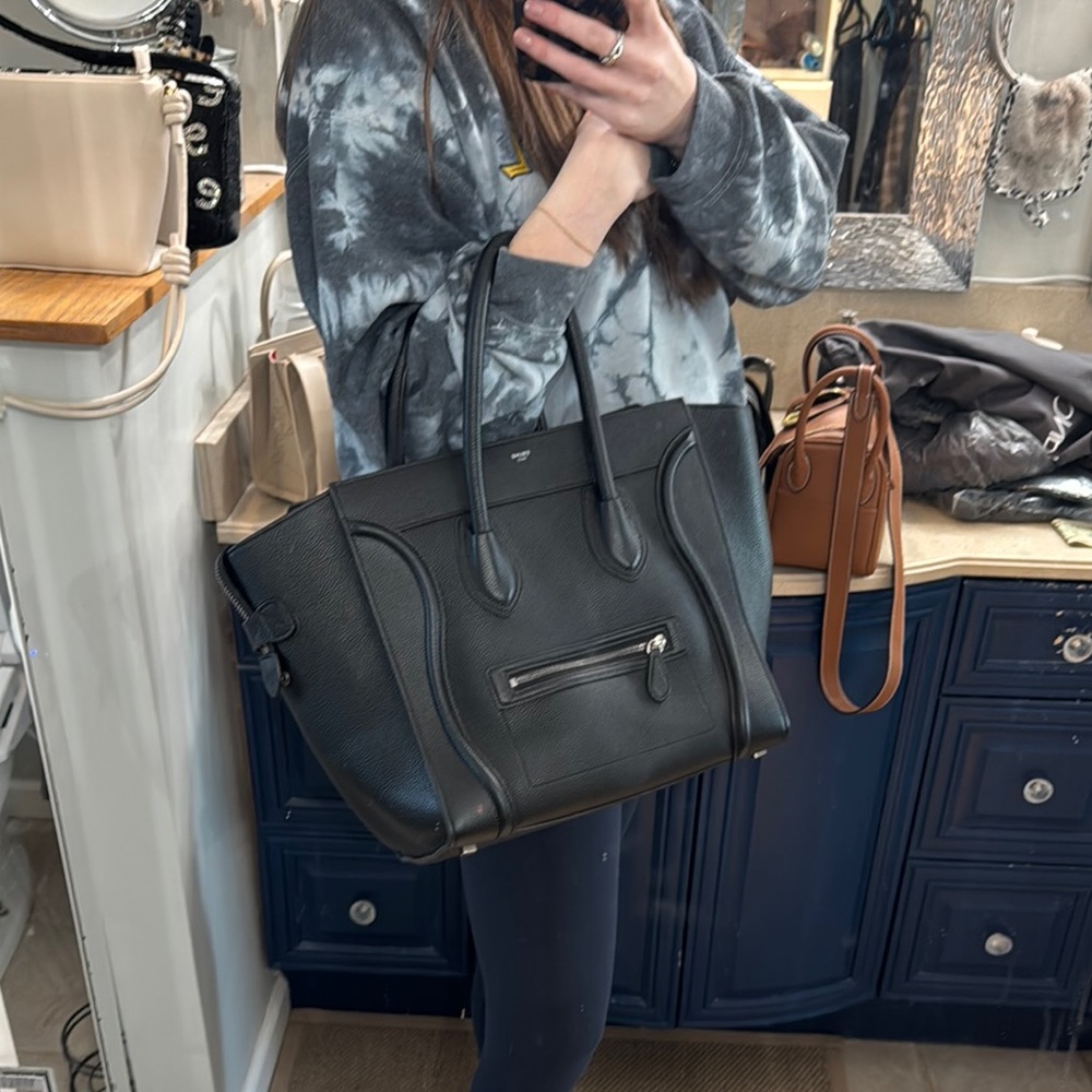 Celine mini luggage tote